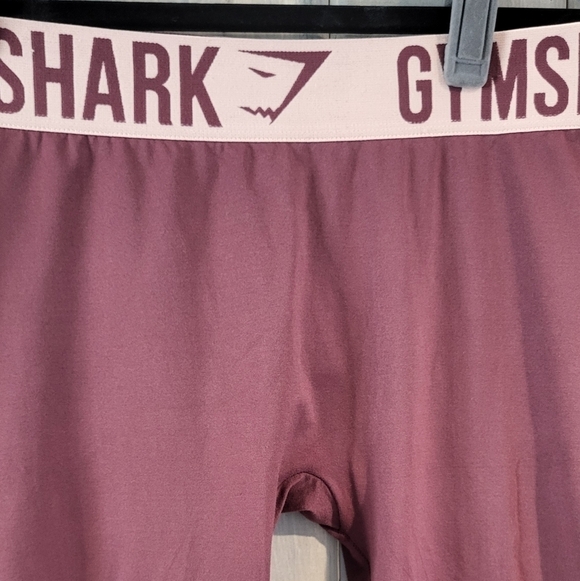 GymShark Cropped Leggings Marled Ruby Size M - Picture 2 of 7